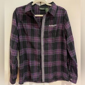 Jackson Hole Flannel with Lace Trim